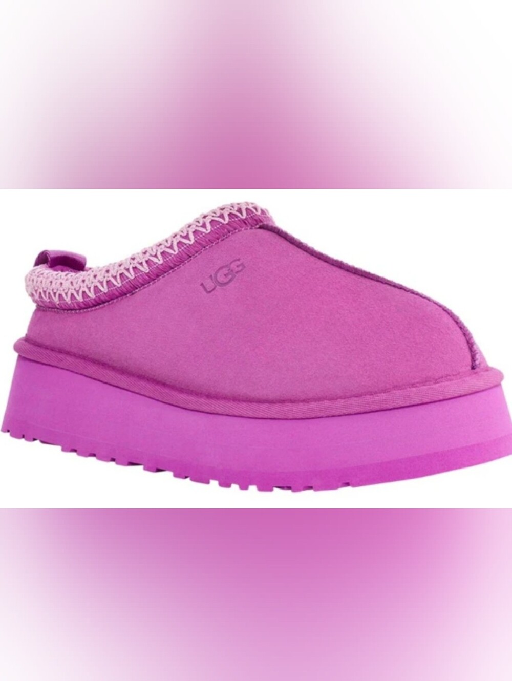 UGG Tazz Slippers 'Purple Ruby' Size 9 Used Great MSRP $130